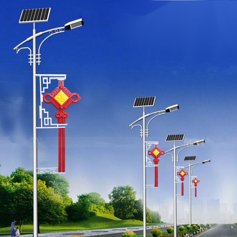 亮标光伏新型中国结太阳能路灯雨花路段项目完美收官 